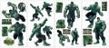 Incredible Hulk Peel and Stick Appliques