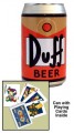 Duff Beer Can with Playing Cards